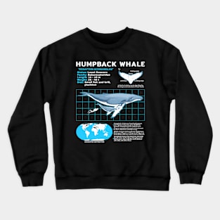 Humpback whale fact sheet Crewneck Sweatshirt